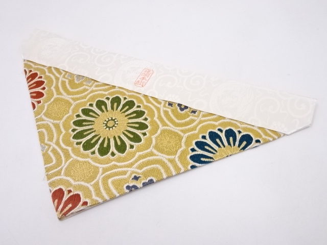 K100　未使用品　本金金襴打敷